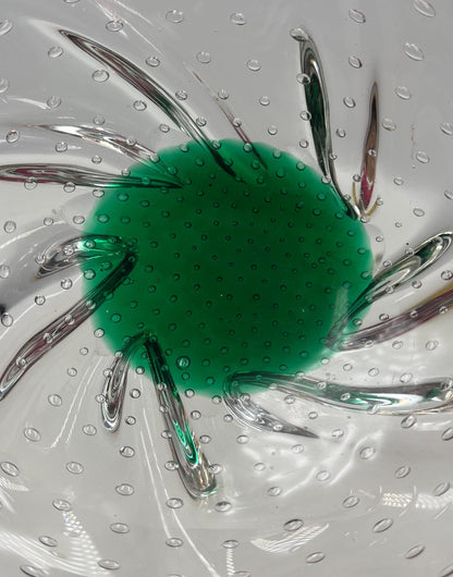 Art Glass Dish: Vintage Murano Style - Handblown