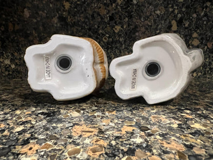 Cat Salt and Pepper Shakers: Vintage Ceramic Pair (Retro Style)