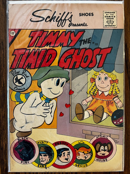 Vintage Comic Lot  Little Audrey #16, Smokey Bear, Treasure Chest 1964, Abner #45, Timmy Ghost, Black Cat #65