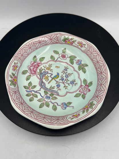 Vintage Adams Calyx Ware Singapore Bird Cup and Saucer – English Ironstone Set