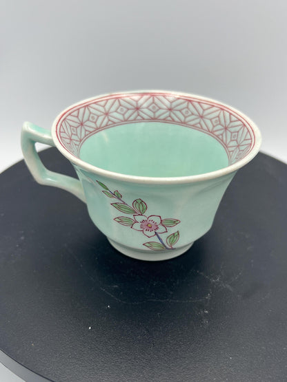Vintage Adams Calyx Ware Singapore Bird Cup and Saucer – English Ironstone Set