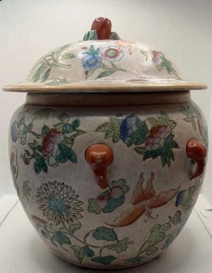 Vintage Butterfly Kamcheng Ginger Jar