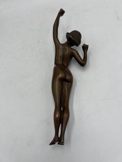 Art Deco Nude Woman Bronze Statuette