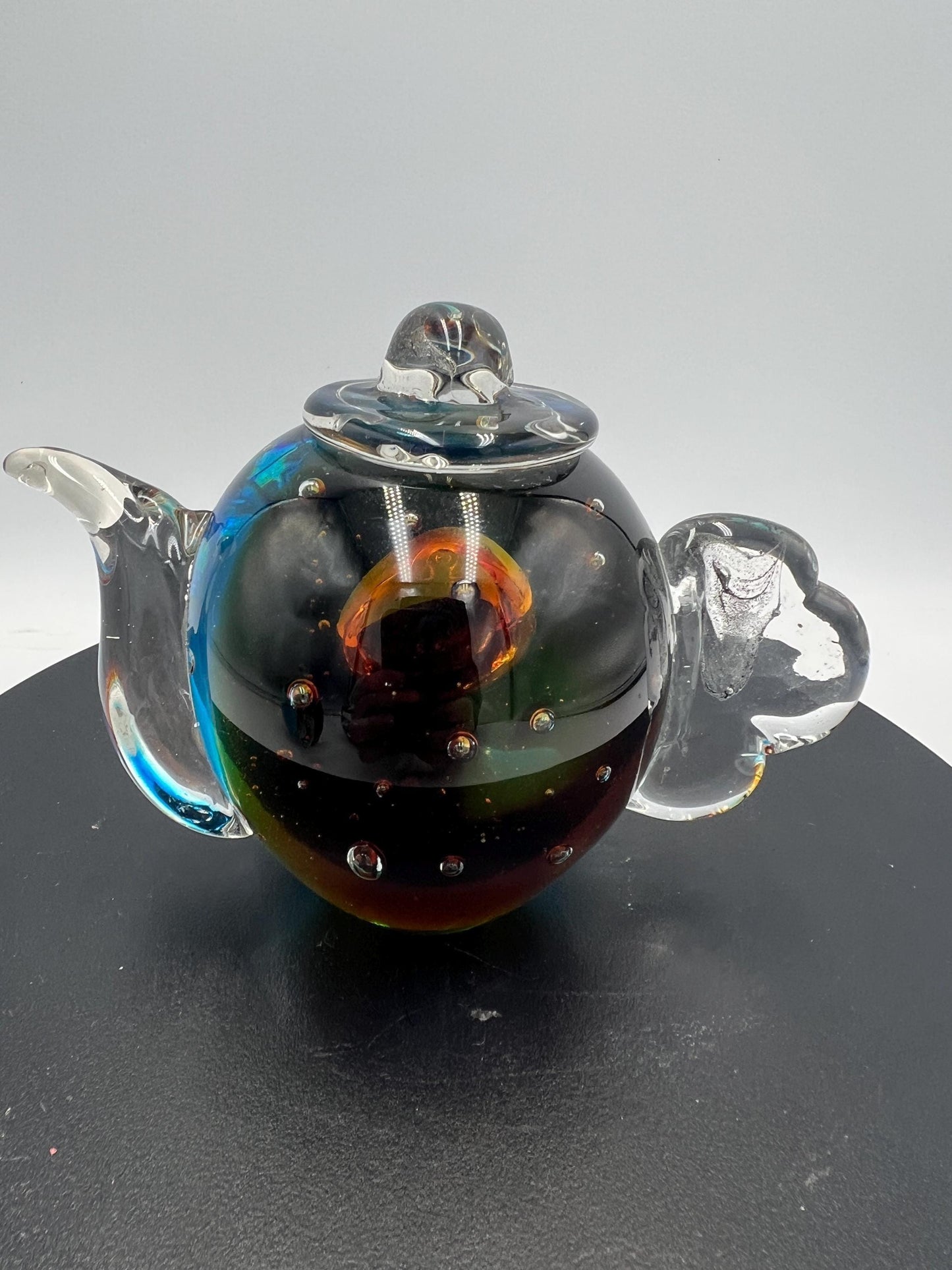 Art Glass: Teapots and Joe Rice Basket - Sold Individually