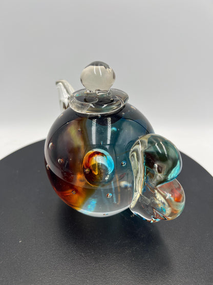 Art Glass: Teapots and Joe Rice Basket - Sold Individually