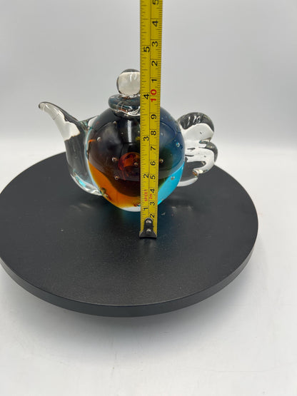 Art Glass: Teapots and Joe Rice Basket - Sold Individually