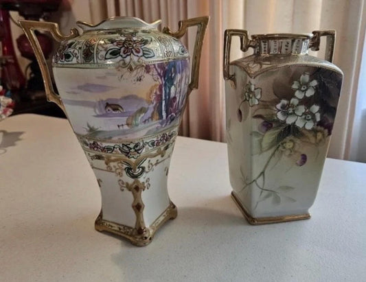 Vintage Nippon Hand Painted Vases Your Choice