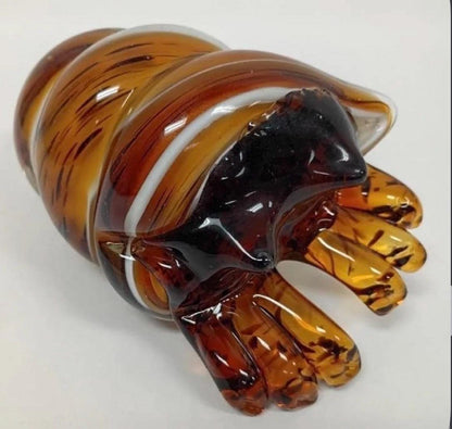 Murano Art Glass Hand Blown Conch Shell Sculpture