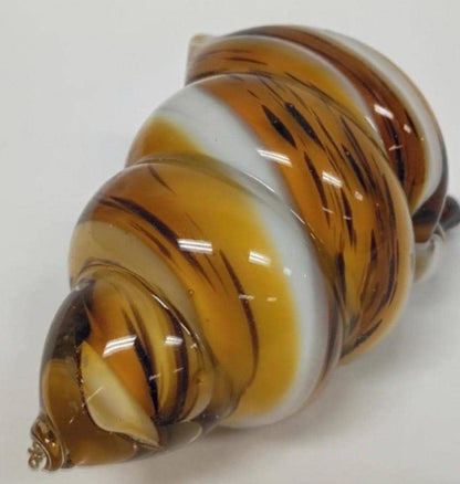 Murano Art Glass Hand Blown Conch Shell Sculpture