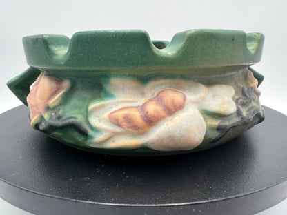 Roseville Green Magnolia #388-6" & Ashtray #28