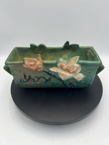 Roseville Green Magnolia #388-6" & Ashtray #28