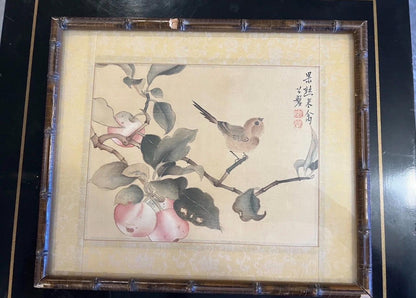 Sing Buan, 'Birds and Fruit' 1934, Framed