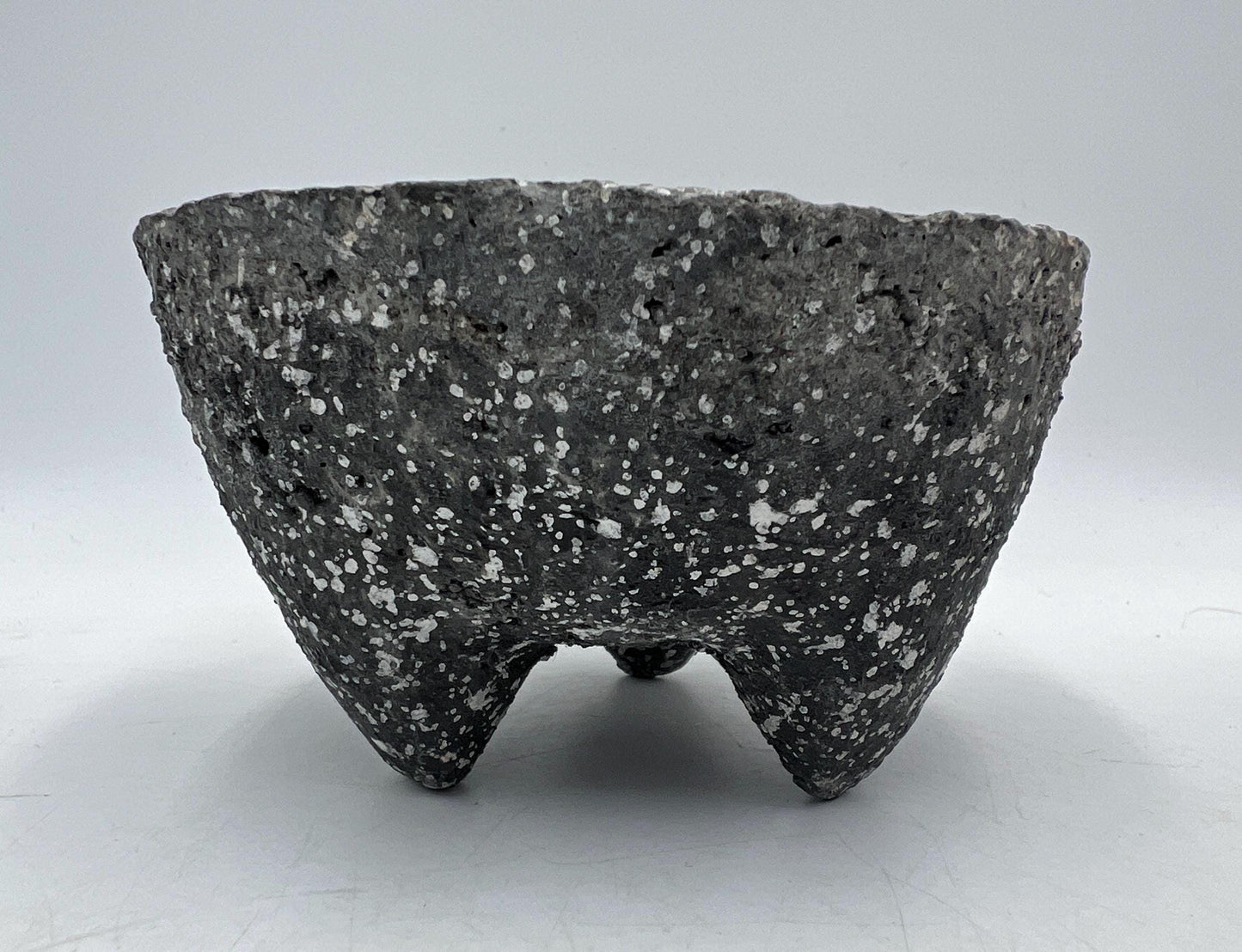 VINTAGE Mexican Stone Mortar Molcajete Tejolote Black Lava Guacamole Salsa Grinder Vintage Kitchen Traditional Mexico Folk Tool