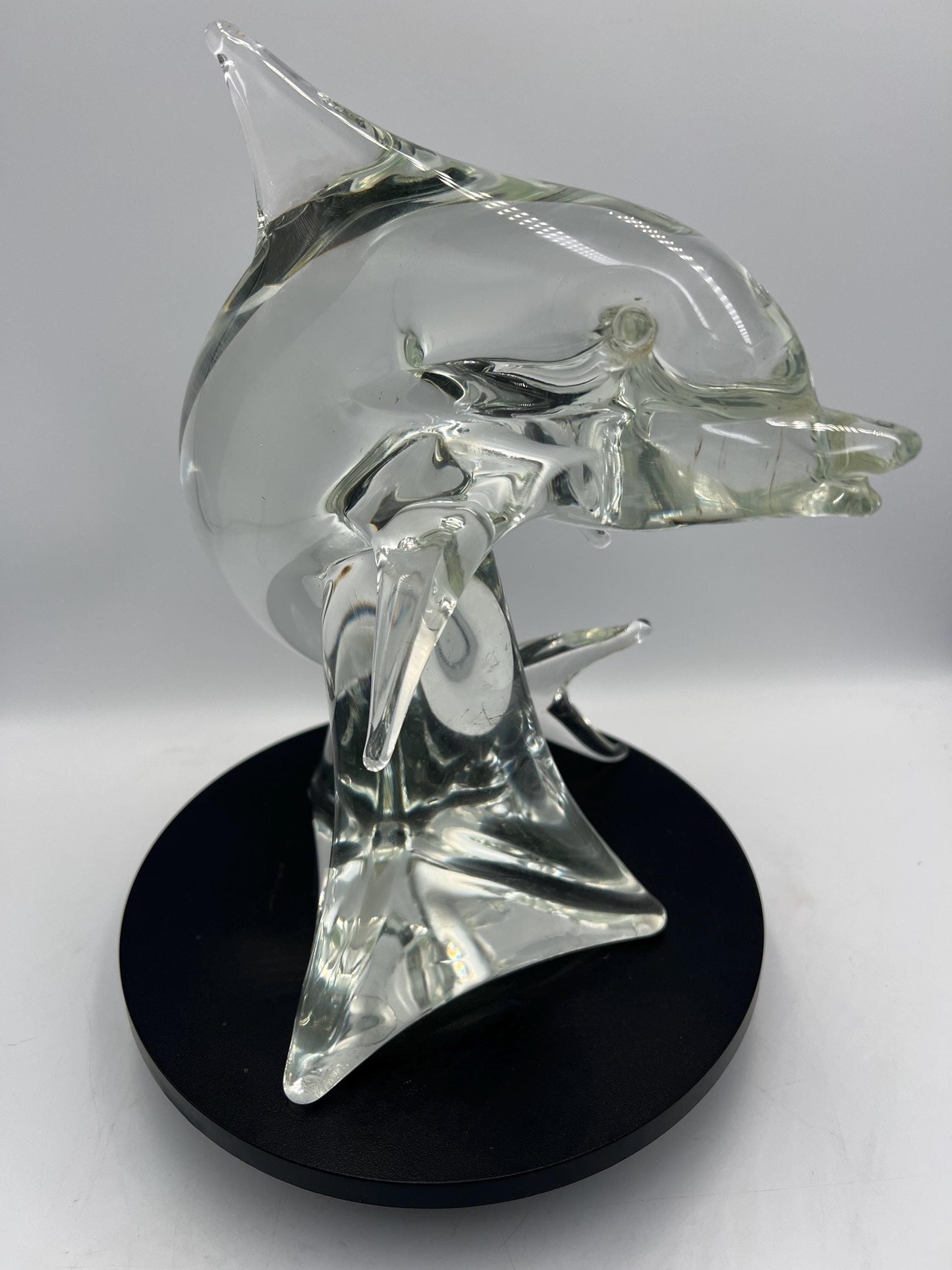 Murano Licio Zanetti Signed Art Glass Dolphin