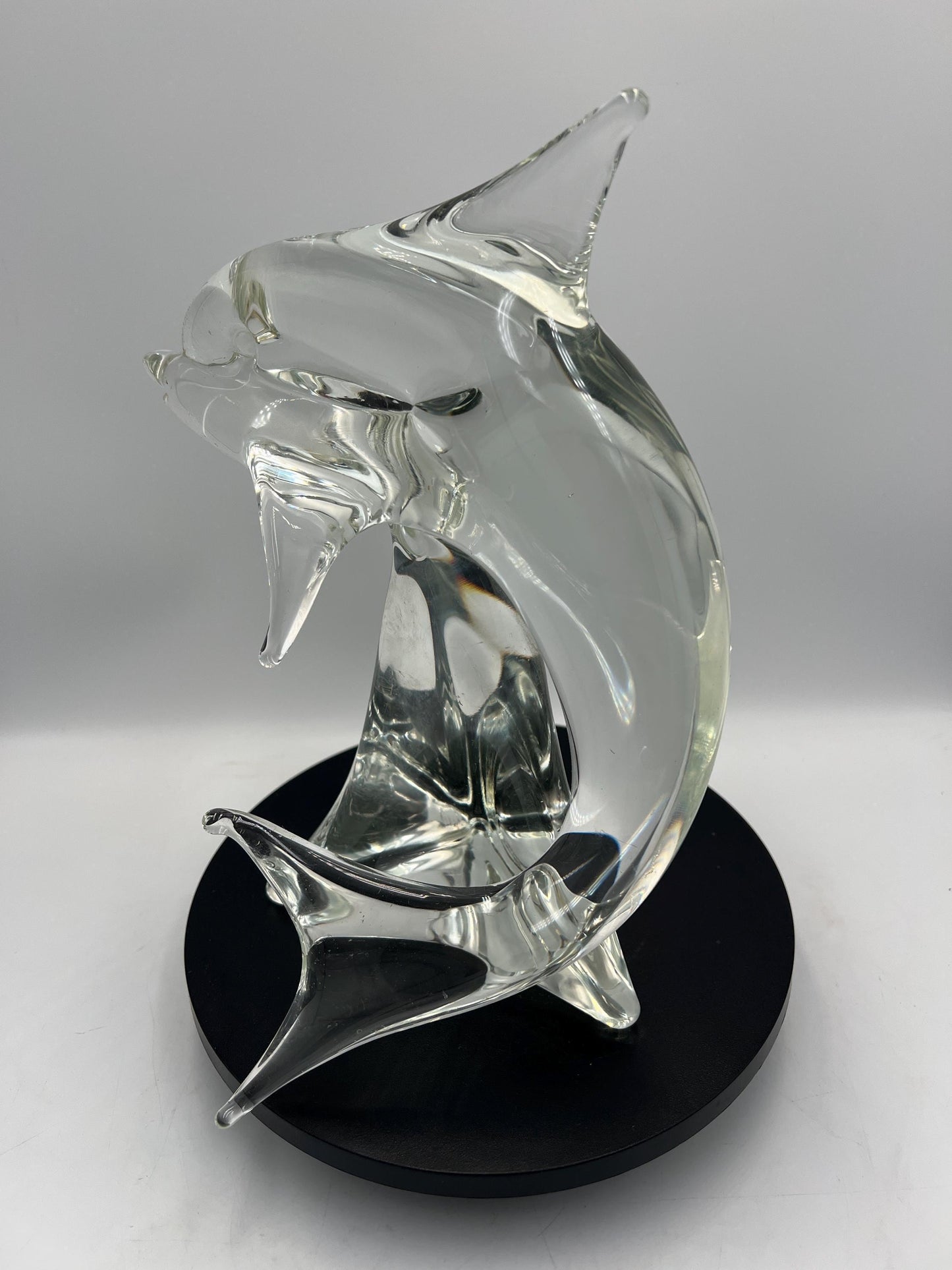 Murano Licio Zanetti Signed Art Glass Dolphin