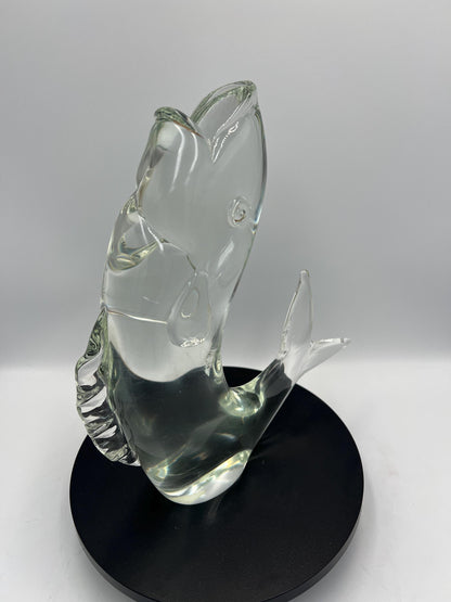 Murano Licio Zanetti Signed Art Glass Fish /Trout