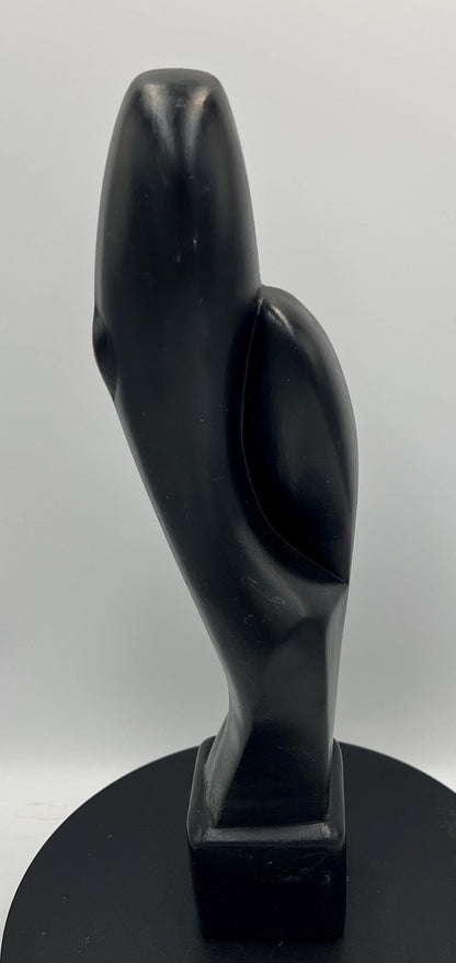 Carved Statue Cycladic Lovers MCM - Rustic Decorative Art