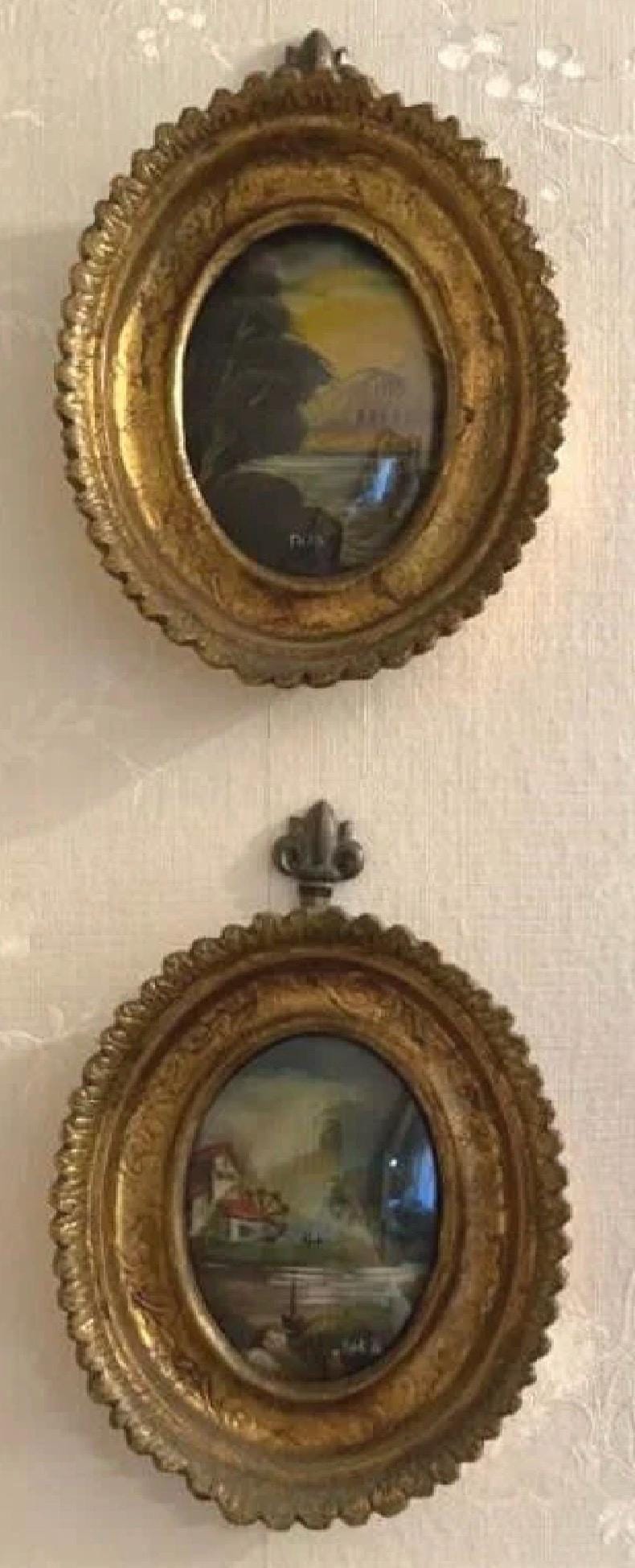 Ornate Framed Minuature Paintings