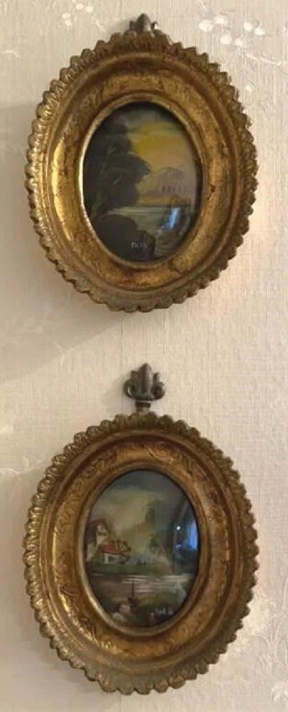 Ornate Framed Minuature Paintings