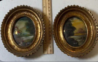 Ornate Framed Minuature Paintings