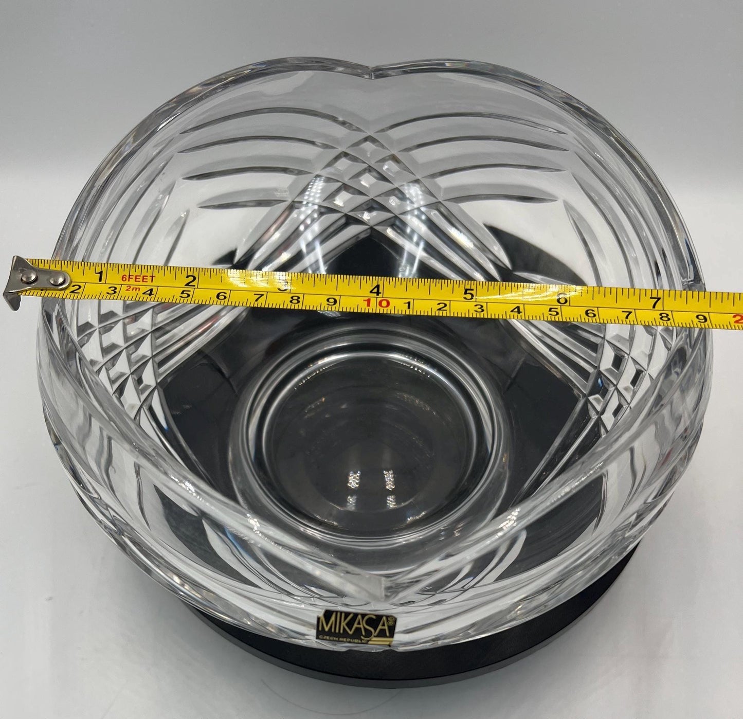 Vintage Crystal Centerpiece Bowl Mikasa
