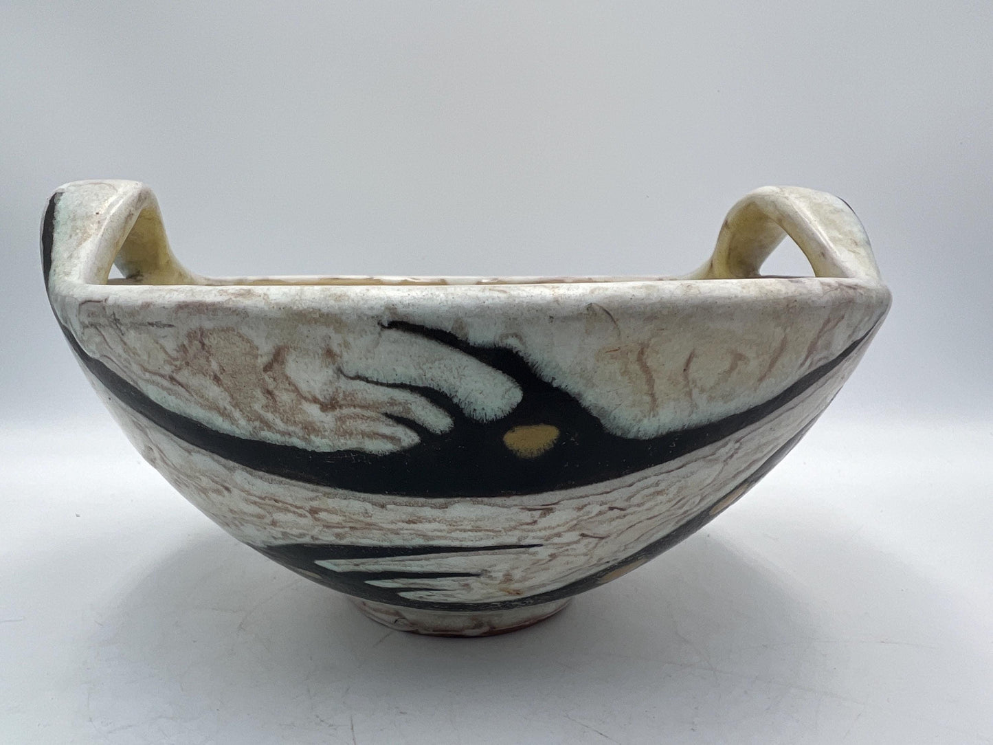 Art Pottery Bowl and Vase Signed by Artist Livia Gorka