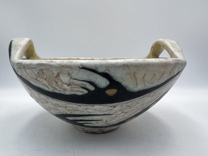 Art Pottery Bowl and Vase Signed by Artist Livia Gorka