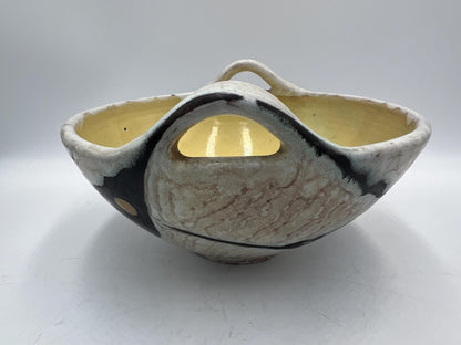 Art Pottery Bowl and Vase Signed by Artist Livia Gorka