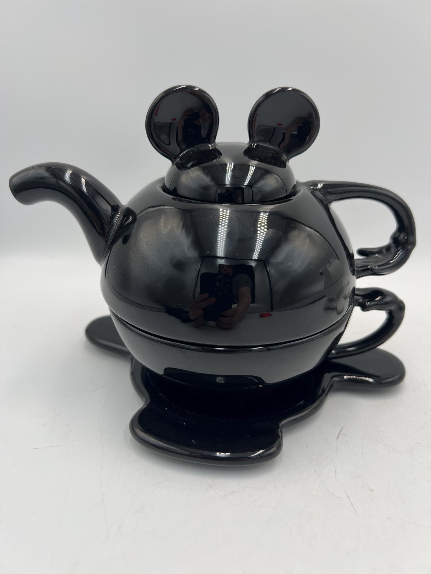 Disney Mickey Mouse "Tea for One" Stackable Set - Your choice of Black or White
