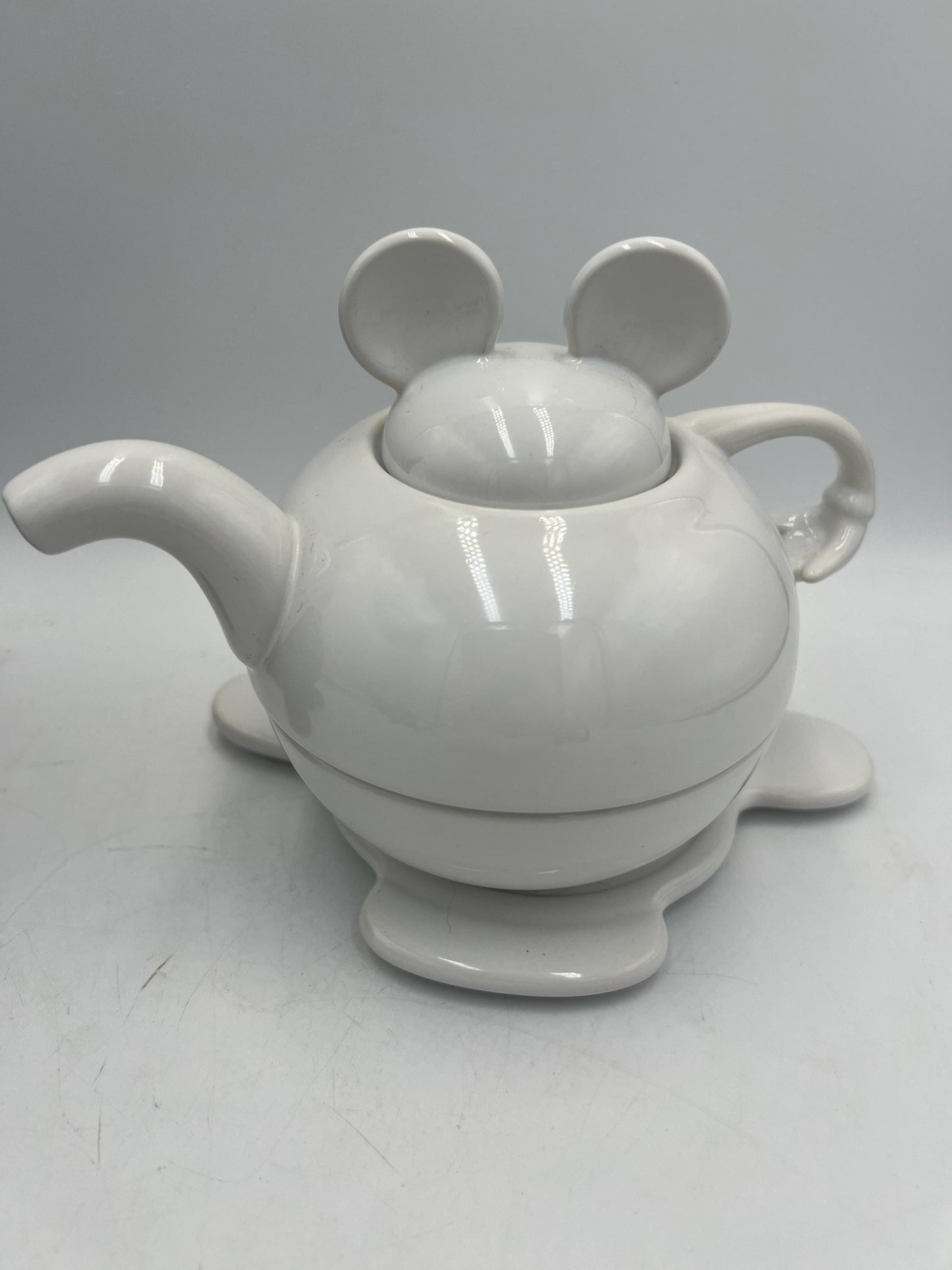 Disney Mickey Mouse "Tea for One" Stackable Set - Your choice of Black or White