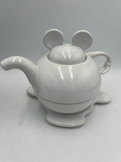 Disney Mickey Mouse "Tea for One" Stackable Set - Your choice of Black or White