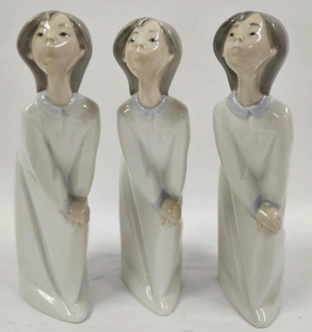 Children in Nightgowns: Lladro / Nao  - Porcelain w Glossy Finish. No Box. Sold individually