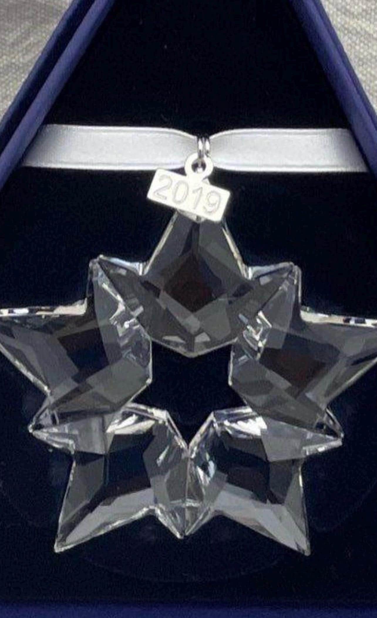 Swarovski Crystal Annual Edition Ornaments, in Original Box and Packaging. Choose from 2018, 2019 and 2021 and 2010 (Little)