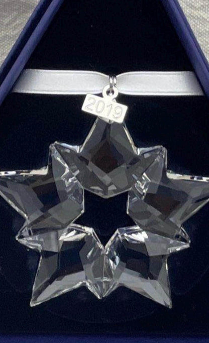 Swarovski Crystal Annual Edition Ornaments, in Original Box and Packaging. Choose from 2018, 2019 and 2021 and 2010 (Little)