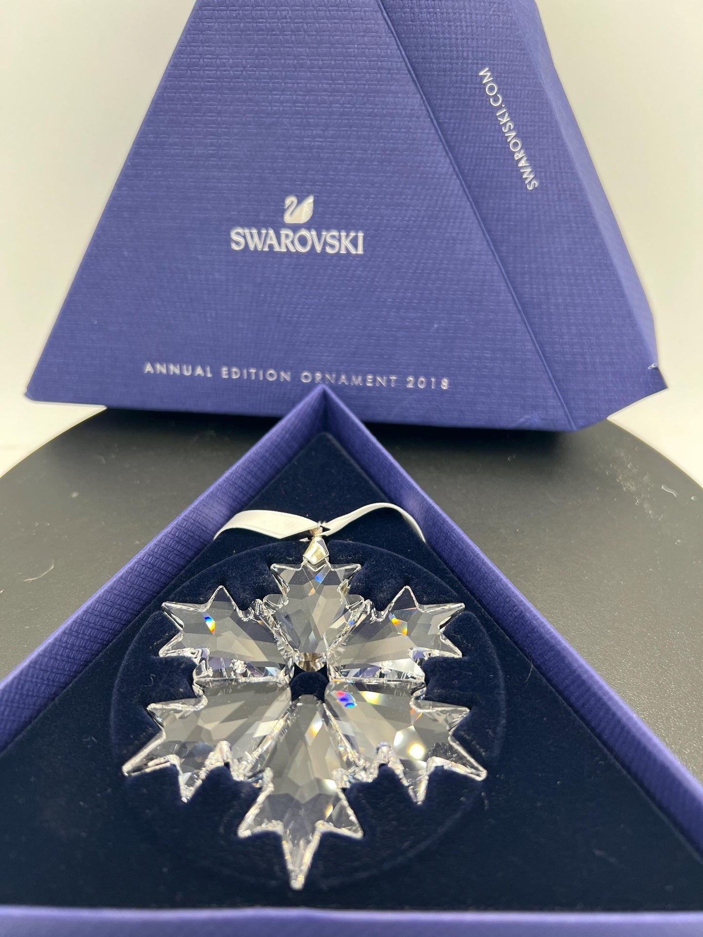Swarovski Crystal Annual Edition Ornaments, in Original Box and Packaging. Choose from 2018, 2019 and 2021 and 2010 (Little)