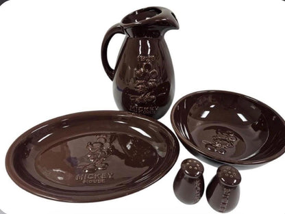 Retro 1928 Mickey Mouse Ceramic Dinnerware (6pc)