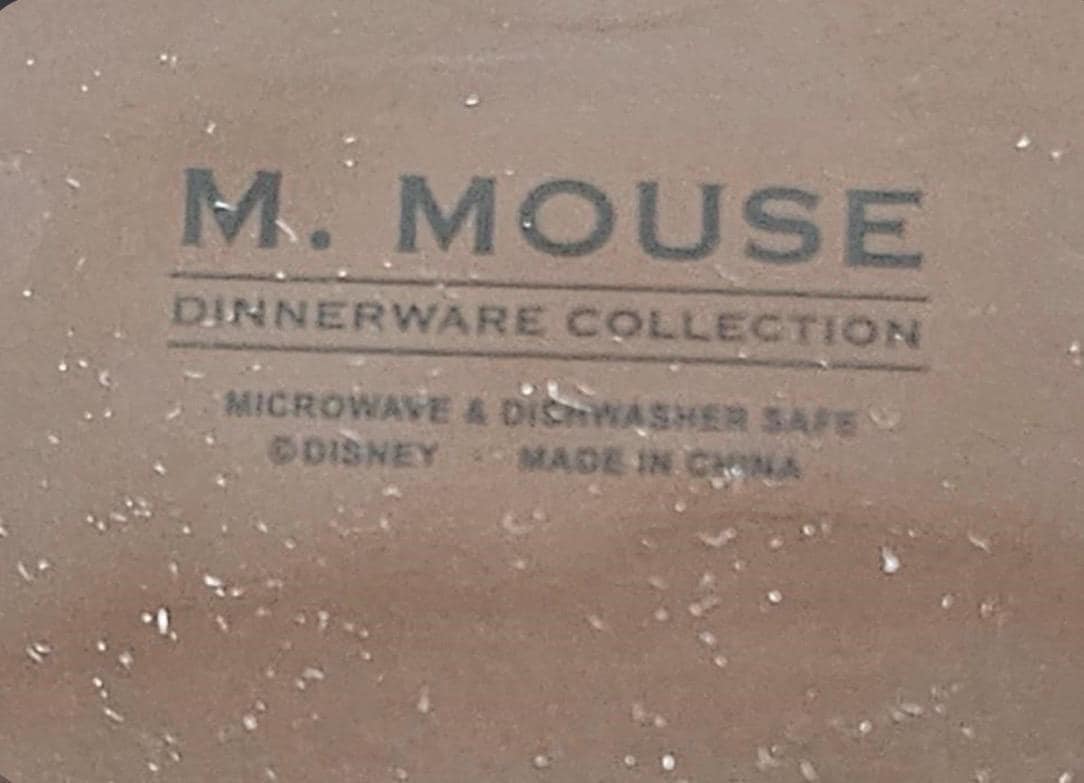 Retro 1928 Mickey Mouse Ceramic Dinnerware (6pc)