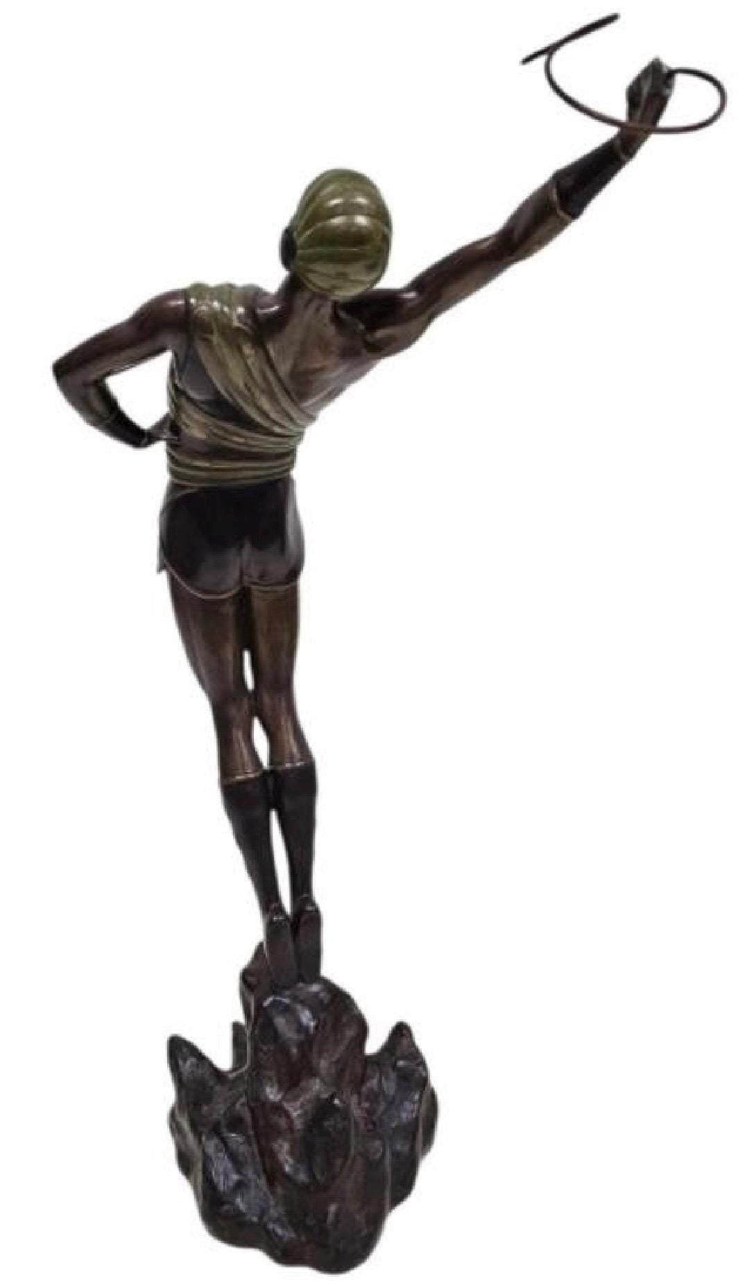 Vintage 1980 Erte Le Danseur Bronze Sculpture