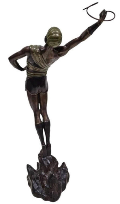 Vintage 1980 Erte Le Danseur Bronze Sculpture