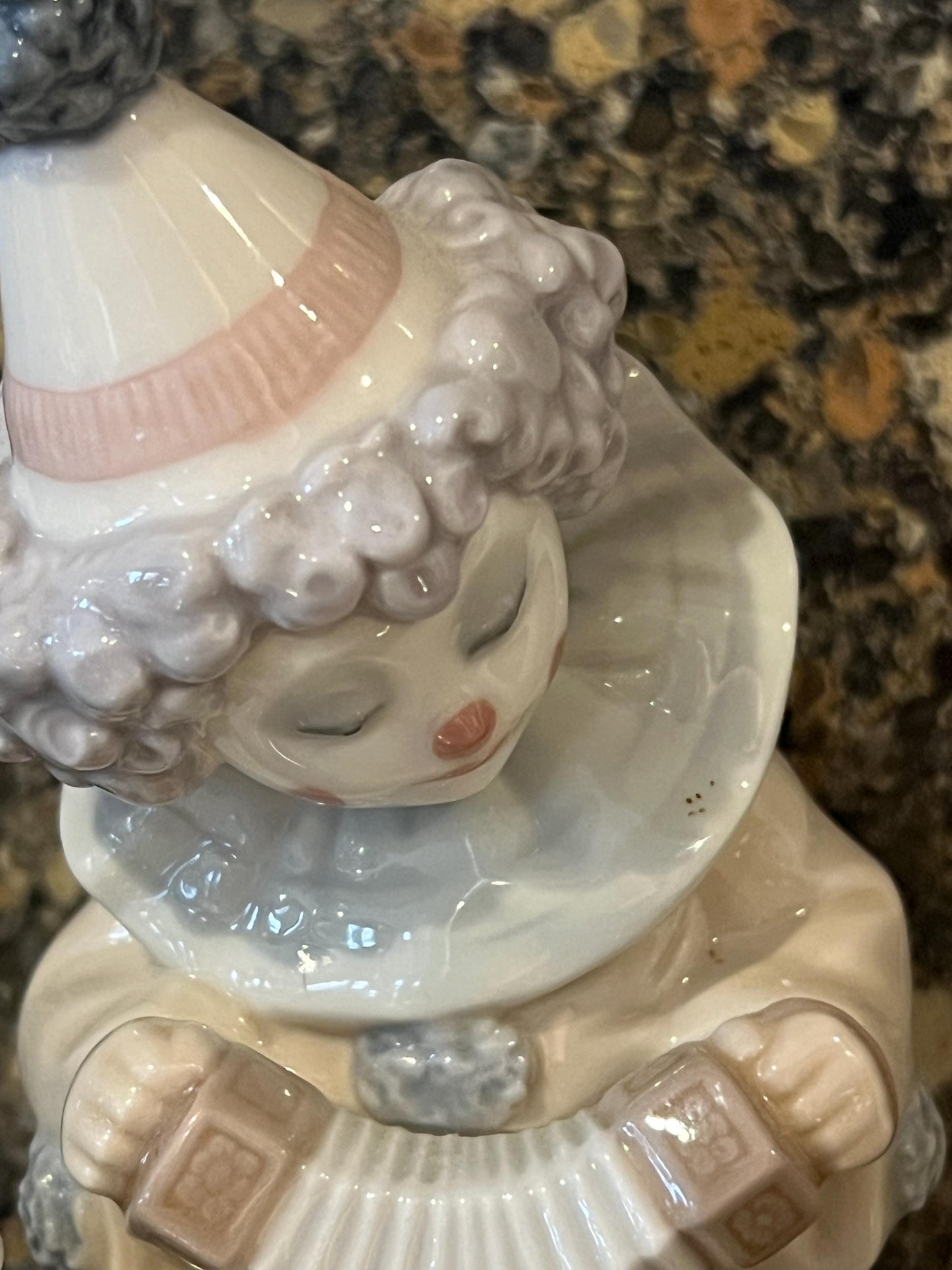 Lladro Porcelain Sculpture "Pierrot with Concertina", Model #5279.