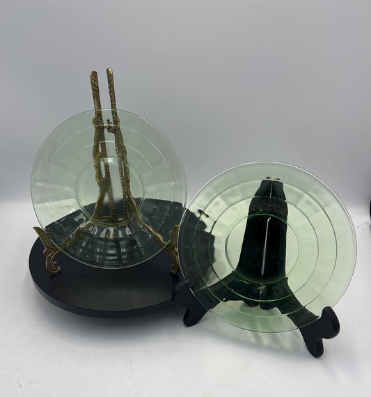 Hocking Uranium Glass Plates (2)