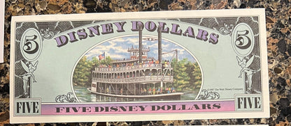 DISNEY Dollars - Huge Variety Available - Ten Dollars - Five - One - Being Sold as Individual Bills