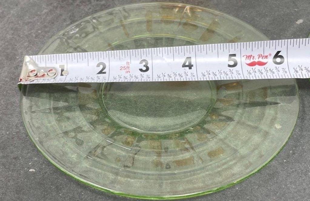 Hocking Uranium Glass Plates (2)