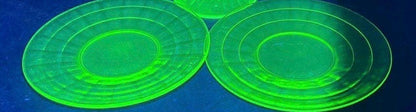 Hocking Uranium Glass Plates (2)