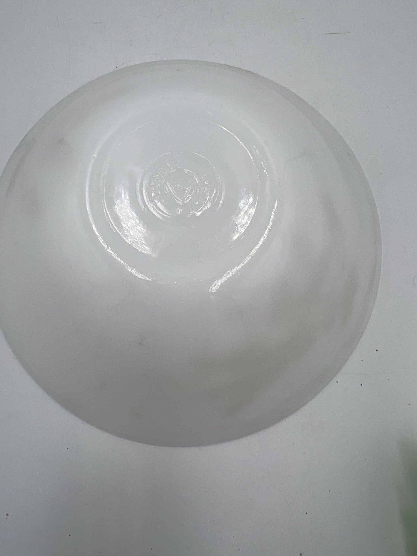 Vintage Federal Glass Golden Glory 8 1/2 Inch Serving Bowl White With Gold