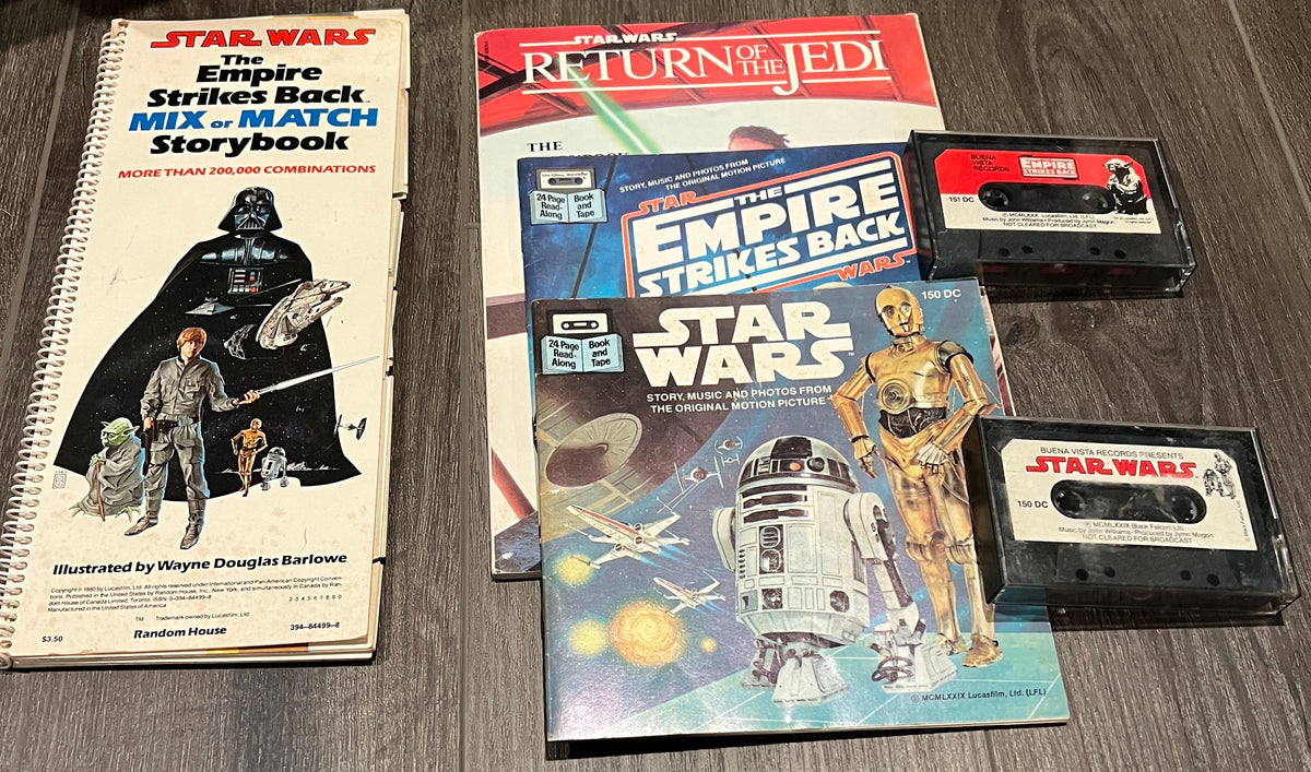 Vintage Star Wars Books & Cassettes Lot (1979-1983)