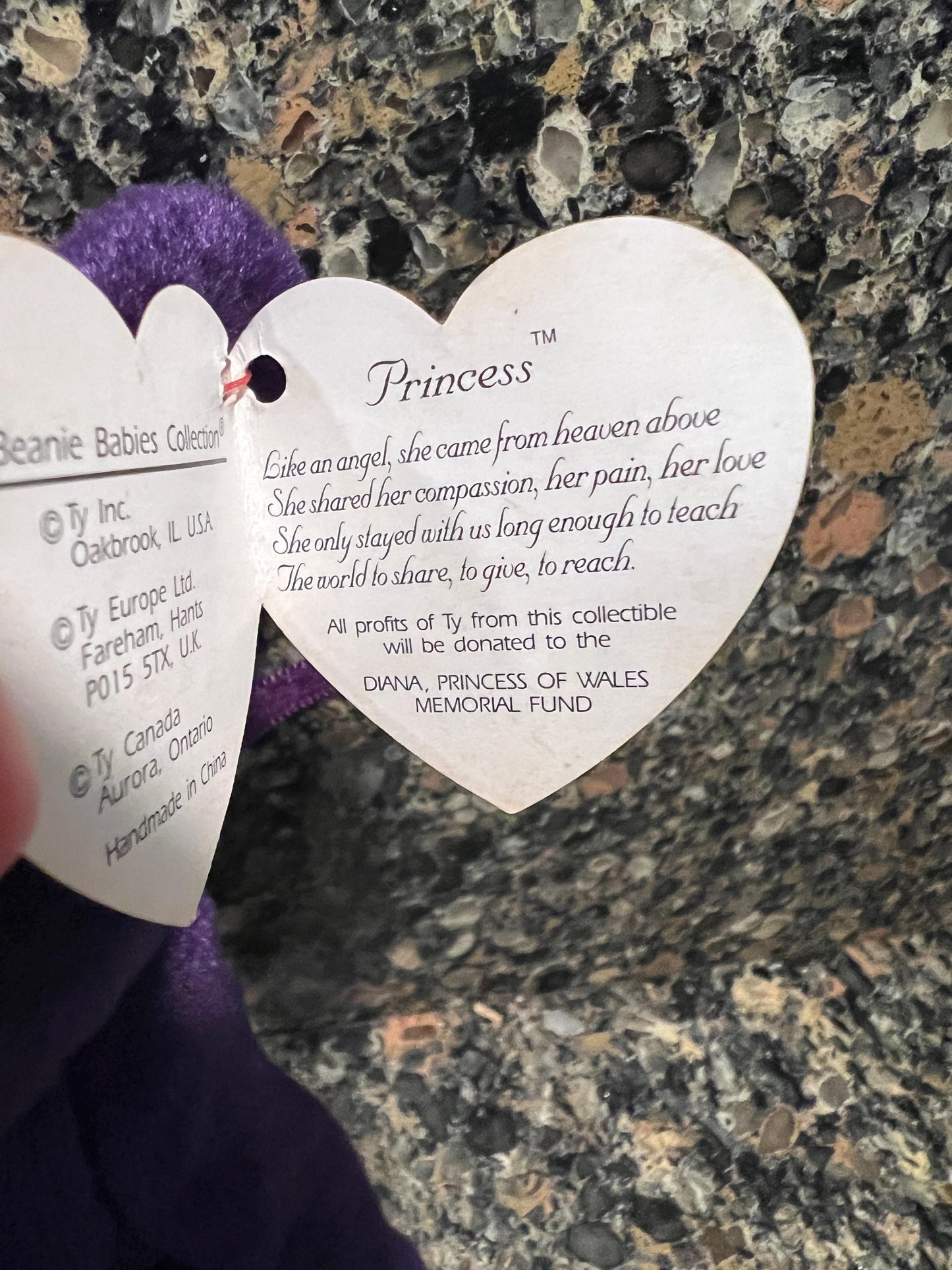 TY Beanie Baby Princess Diana - 1997 - Retired