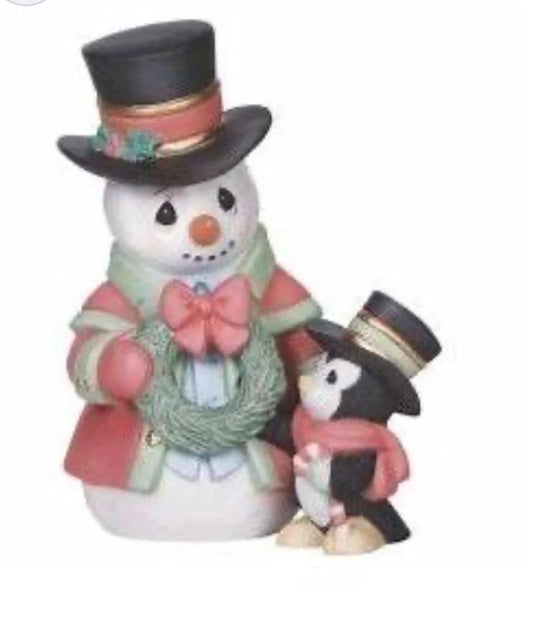 Precious Moments Porcelain Figurine - All Decked Out For the Holidays - New in Box