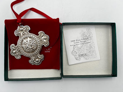Towle Sterling Silver Celtic Ornament 2000 First Edition Celtic Series with Original Box and Papers