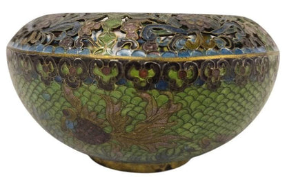 Vintage Chinese Plique-a-Jour Bowl